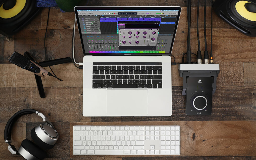 Apogee Duet 3 Dock with Logic Pro and ECS plugin