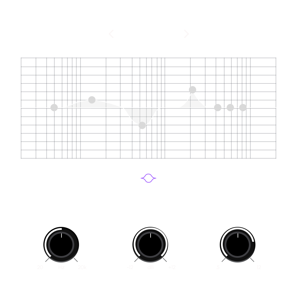 Room EQ controls for the Symphony Studio Series